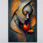 Modern Abstract Woman Canvas (2x3 Fit)
