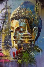 Buddha Serenity Canvas Art (16x24") - Image 2