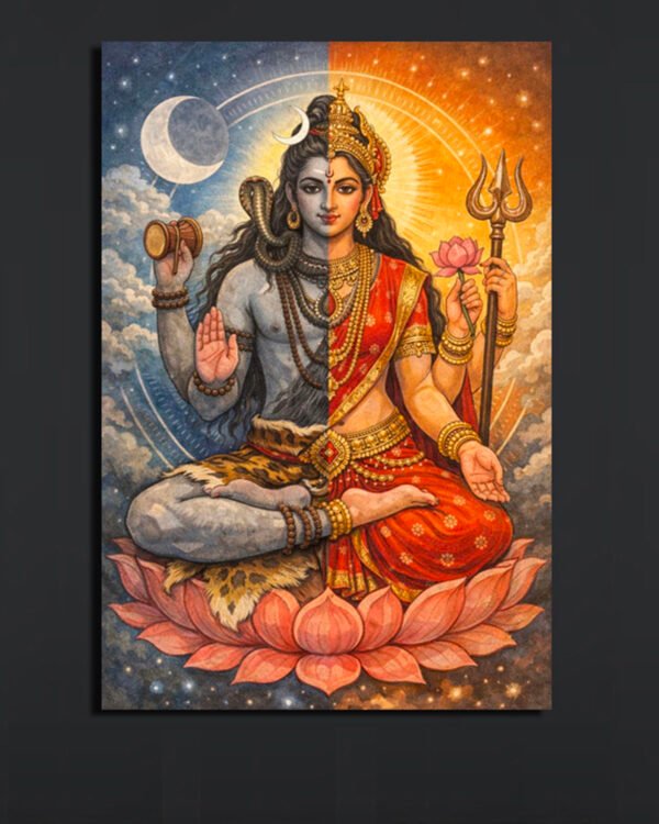 Ardhanarishvara Canvas Art (2x3 Fit )