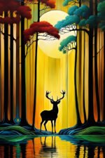 Majestic Deer Art Print (16x24") - Image 2