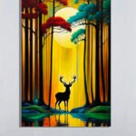 Majestic Deer Art Print (16x24")