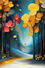 Autumn Forest Canvas Art (16x24") - Image 2