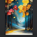 Autumn Forest Canvas Art (16x24")