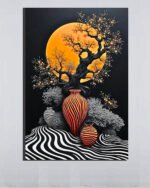 Abstract Vase & Tree Wall Art (2x3 Fit )