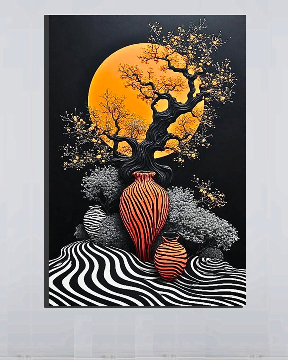 212 a Abstract Vase & Tree Wall Art (2x3 Fit ) - Image 1