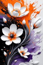Floral Splash Canvas Art (2x3 Fit ) - Image 2