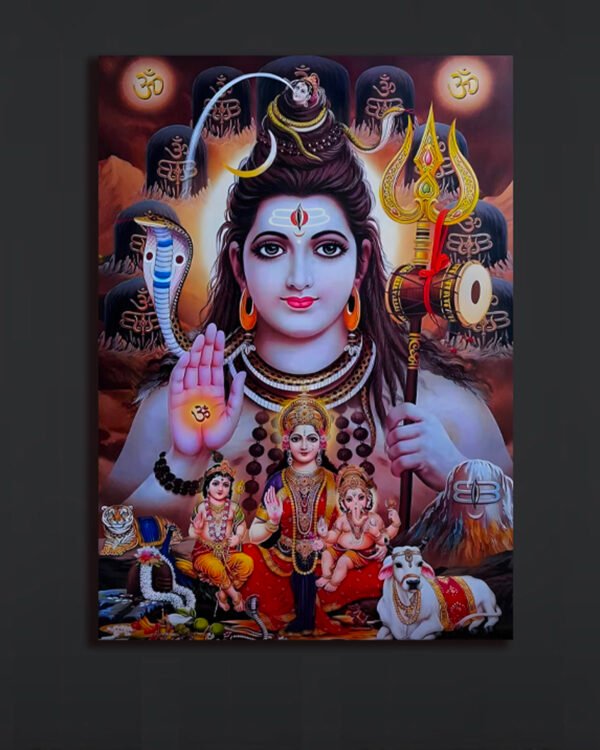 Lord Shiva Family Poster (2x3 Fit)