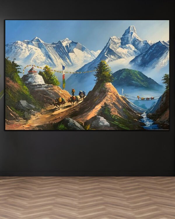 Himalayan Landscape Painting (2x3 Fit)