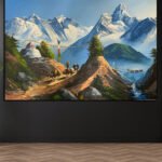 Himalayan Landscape Painting (2x3 Fit)