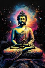 Cosmic Buddha Canvas Art (2x3 Fit) - Image 2