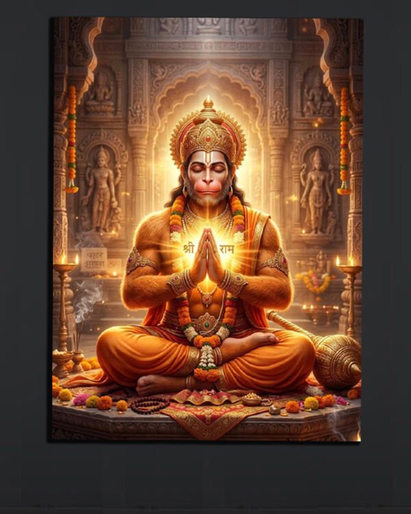 Hanuman Divine Canvas Art (2x3 Fit)