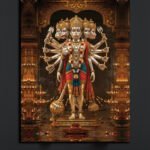 Panchamukhi Hanuman Wall Art (2x3 Fit)