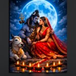 Shiva Parvati Divine Canvas Art (2x3 Fit)