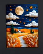 Moonlit Countryside Canvas Art (2x3 Fit)