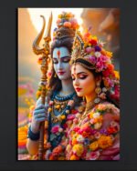 Divine Shiva Parvati Canvas Art (2x3 Fit)
