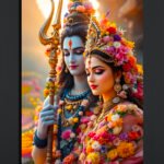 Divine Shiva Parvati Canvas Art (2x3 Fit)