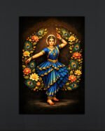 Traditional Bharatanatyam Dancer Wall Art (2x3 Fit)