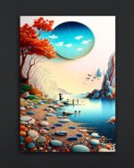 Surreal Landscape Art Canvas (2x3 Fit )