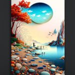 Surreal Landscape Art Canvas (2x3 Fit )
