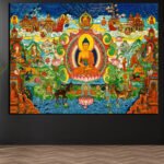 Buddhist Thangka Wall Art (2x3 Fit)