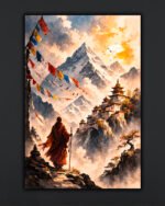 Himalayan Monk Canvas Art ( 2x3 Fit )