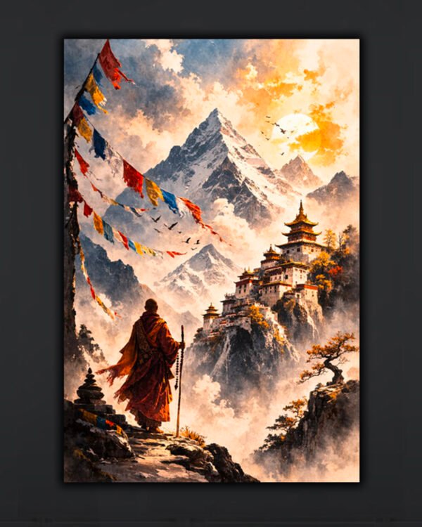 Himalayan Monk Canvas Art ( 2x3 Fit )