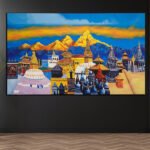 Kathmandu Valley Landmarks Painting ( 2x3 Fit )