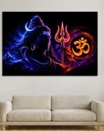 Lord Shiva Neon Art Poster ( 2x3 Fit )