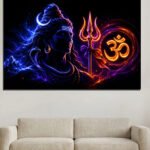 Lord Shiva Neon Art Poster ( 2x3 Fit )