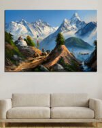 Himalayan Mountain Landscape Wall Art (2x3 Fit )