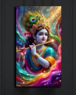Krishna Flute Wall Art ( 16x24" )