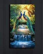 Elegant Peacock Canvas Art (2x3 Fit)
