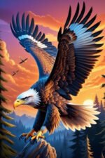 Majestic Eagle Canvas Art ( 2x3 Fit ) - Image 2