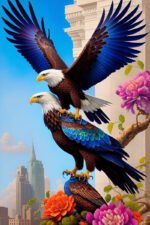 Majestic Eagles Wall Art ( 12x18") - Image 2