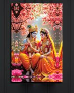 Radha Krishna Divine Canvas (16x24")
