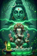 Shiva and Ganesha Canvas Art ( 16x24 " ) - Image 2