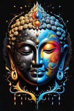 Colorful Buddha Wall Art (2x3 Fit) - Image 2
