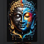 Black Buddha Wall Art ( 3x5 Fit )