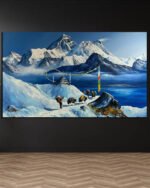 Everest Mountain Trek Canvas Art ( 2x3 Fit )