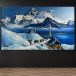 Everest Mountain Trek Canvas Art ( 2x3 Fit )