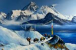 Everest Mountain Trek Canvas Art ( 2x3 Fit ) - Image 2
