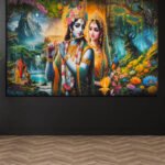 Radha Krishna Spiritual Wall Art (16x24")