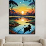 sunset at boad 2x3 fit