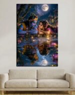 radha krishna eye to eye 16x24 inch
