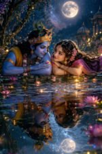 radha krishna eye to eye 16x24 inch - Image 2