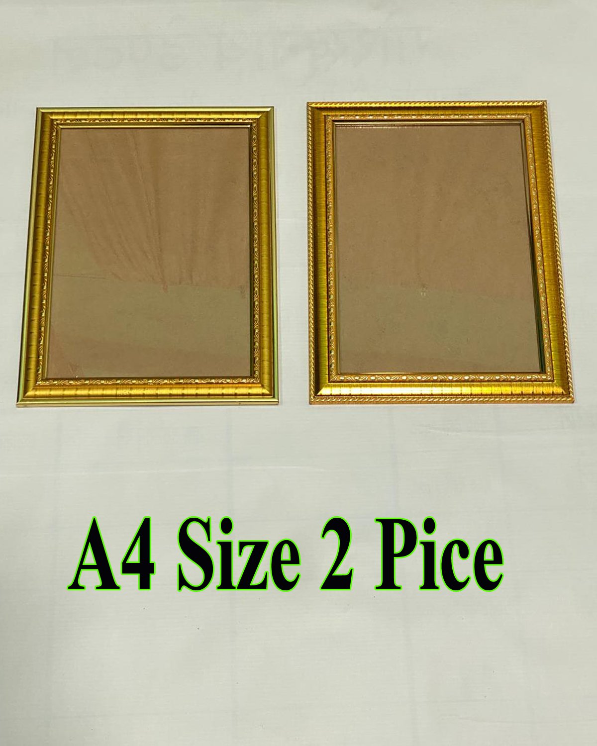 3 A4 Gold Photo Frames (Set of 2) - Image 1