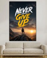 never give up 2x3 fit