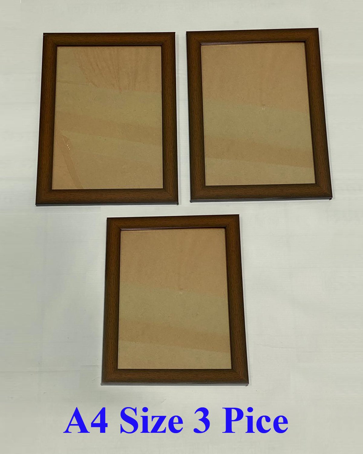 4 A4 Certificate Wooden Photo Frame 3 Pice - Image 1