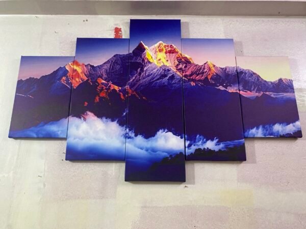 Mountains Five Panel 32x52 Size
