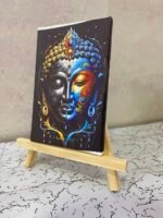 Art stand with machine made printing Canvas 5x7 Size